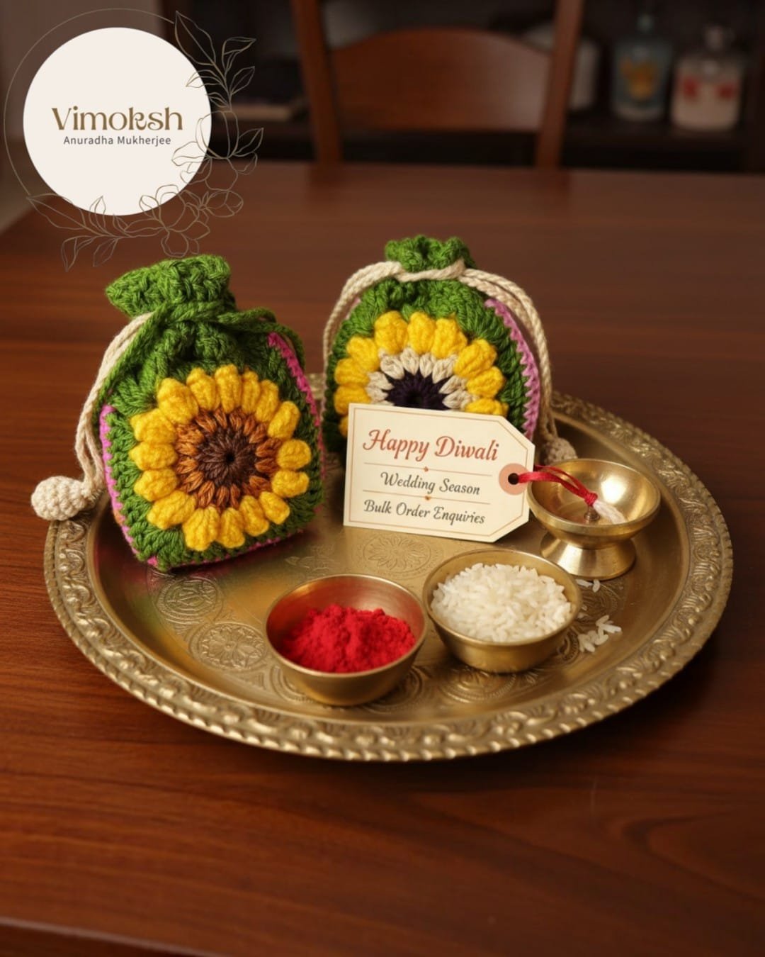Mini Sunflower Potli (2)